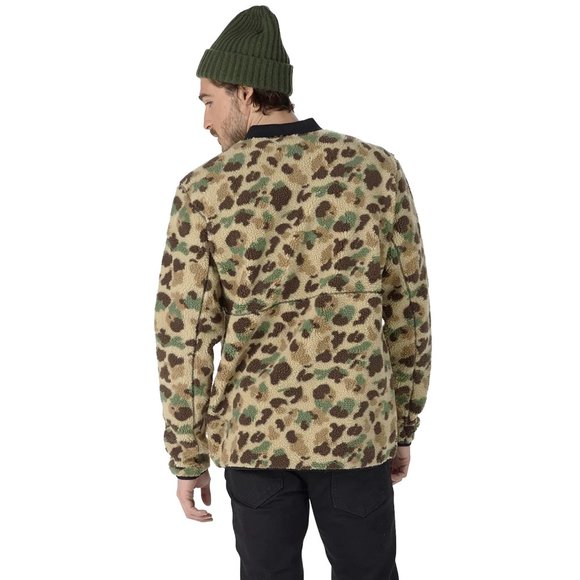 NEW Burton Grove Sherpa Fleece Jacket!  Camo  Full Zip  Chest Pocket  Knubby - Picture 3 of 3